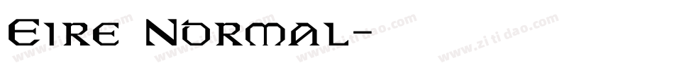 Eire Normal字体转换